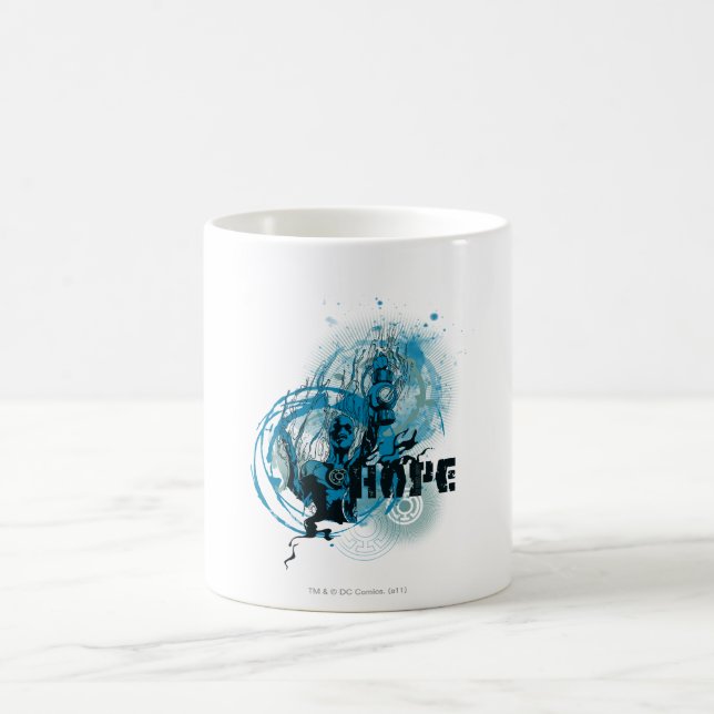 Taza De Café Gráfico de linterna azul 3 (Centro)