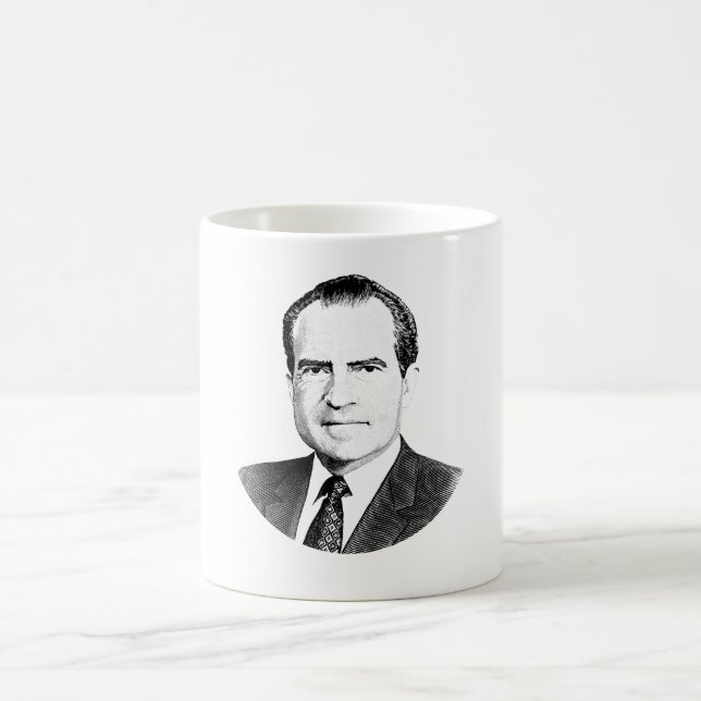 Taza De Café Gráfico de presidente Richard Nixon (Centro)