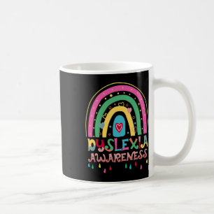 Taza De Café Gráfico de Rainbow Boho Cute Mes de Concienciación