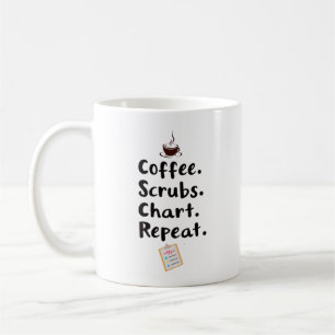 Taza De Café Gráfico de Repetición de Cotización de Exfoliantes