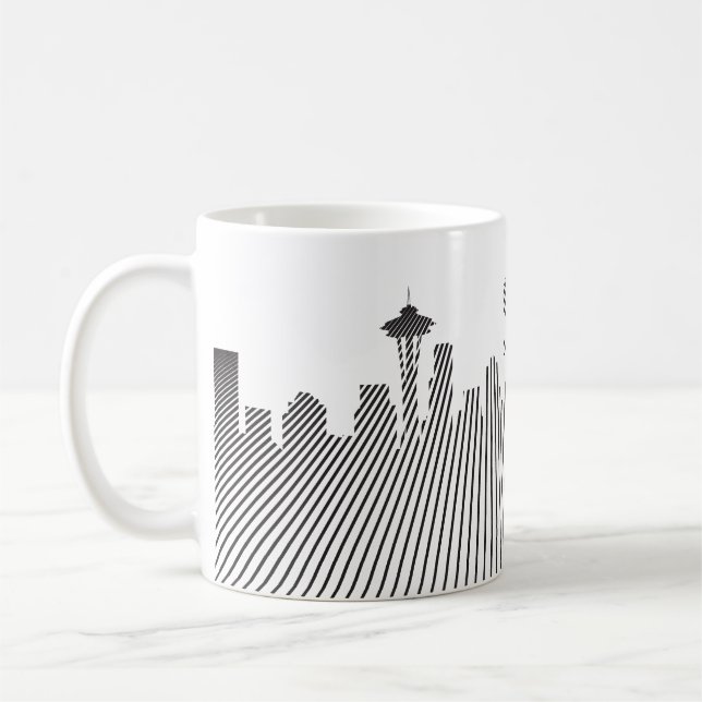 Taza De Café Gráfico de Seattle (Izquierda)