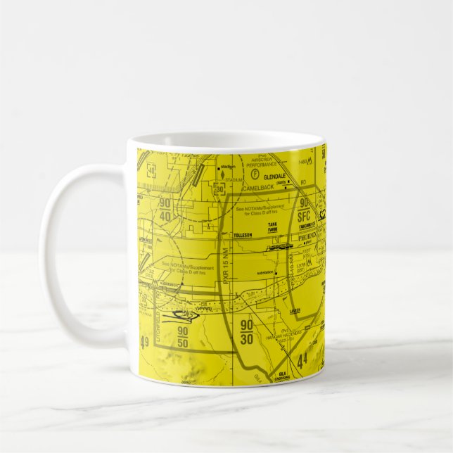 Taza De Café Gráfico de TAC Phoenix - amarillo (Izquierda)