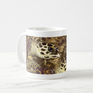 Taza De Café Gráfico de tortuga marina Hawksbill