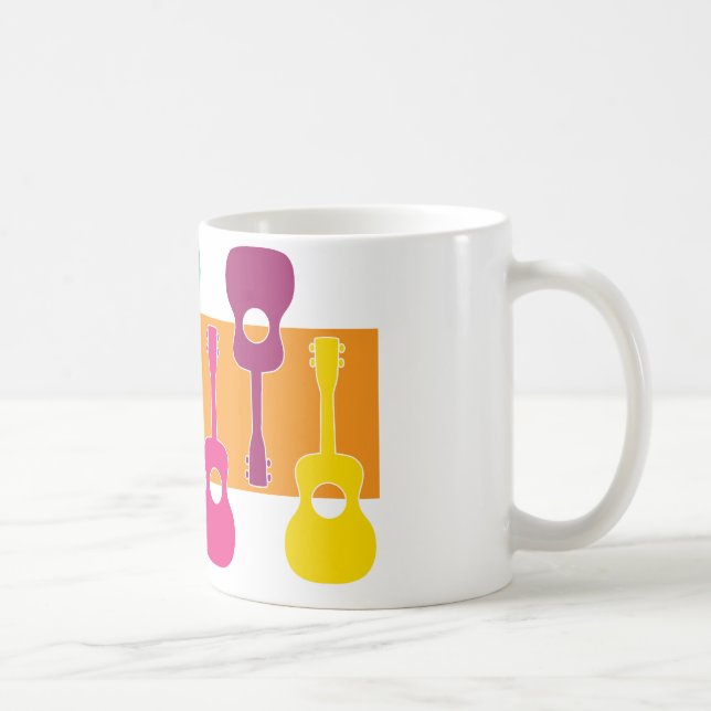Taza De Café Gráfico de Uke (Derecha)