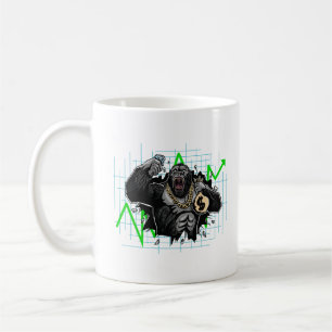 Taza De Café Gráfico del mercado de valores de renta variable e