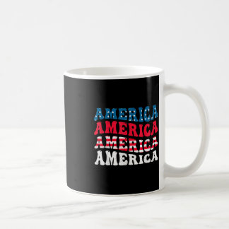 Taza De Café gráfico divertido de la bandera de América 4 de ju