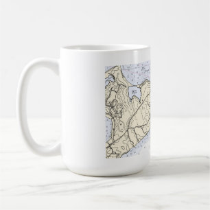Taza De Café Gráfico falso de Albacore Montauk