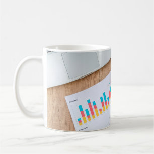 Taza De Café Gráfico gráfico de datos financieros