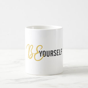 Taza De Café Gráfico moderno, simple, urbano de Be Yourself