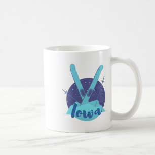 Taza De Café Gráfico Retro de Esquí para Vacaciones en Estación