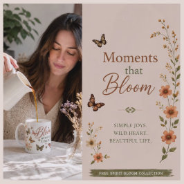 Taza De Café Gráficos Boho de Bloom sin Límites