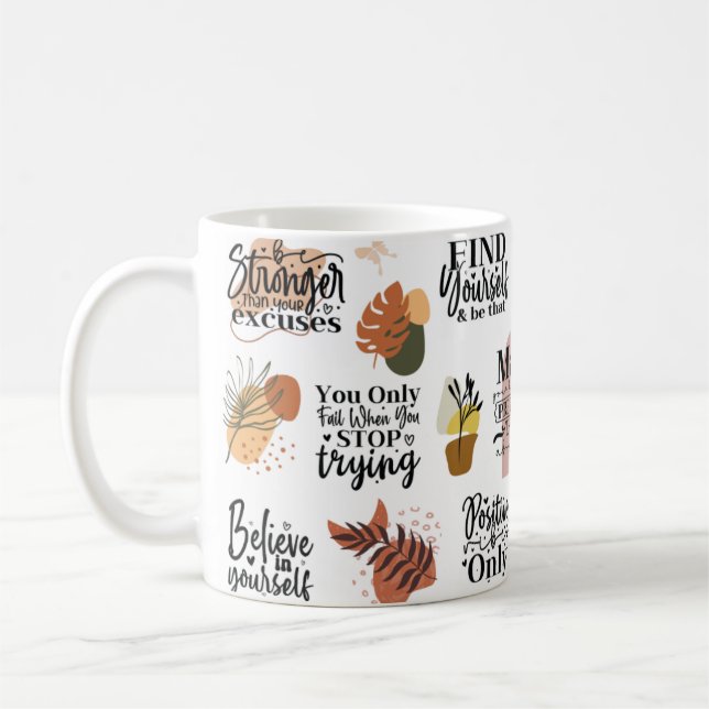 Taza De Café Gráficos de citas motivacionales (Izquierda)
