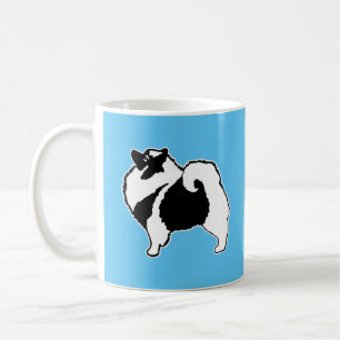 Taza De Café Gráficos de Keeshond - Arte de perro original lind
