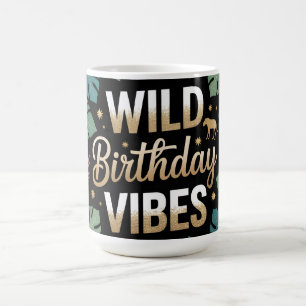 Taza De Café Gráficos de Vibraciones de Cumpleaños Salvajes: Te