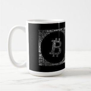 Taza De Café Gráficos del logo de Bitcoin