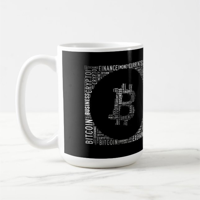 Taza De Café Gráficos del logo de Bitcoin (Izquierda)