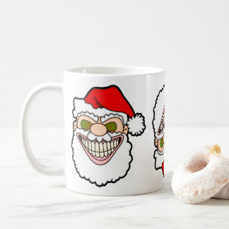 Taza De Café Gráficos disparatados de Santa Claus espeluznante
