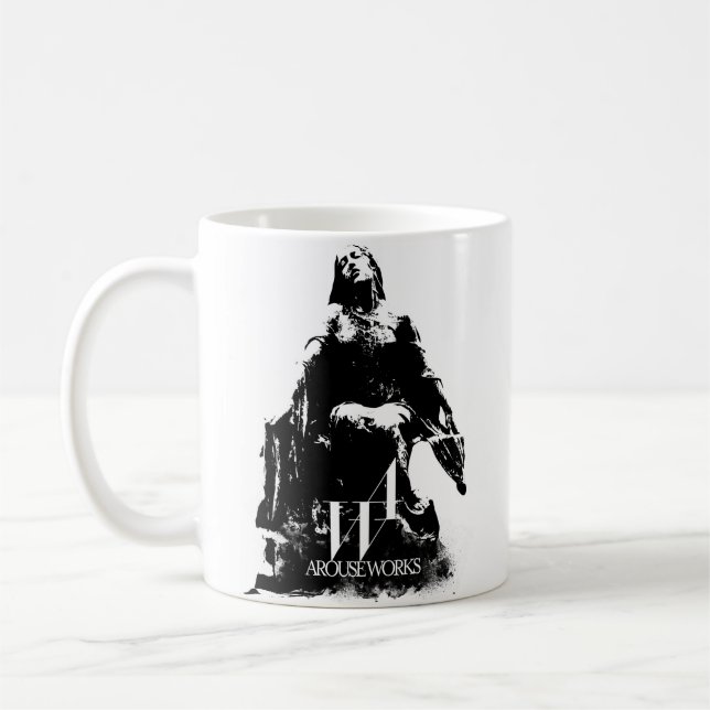 Taza De Café Gráficos en blanco y negro (Izquierda)