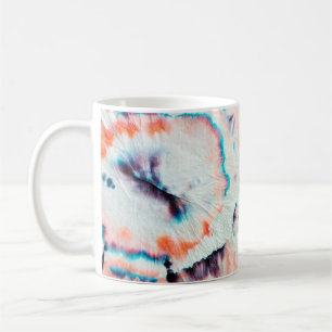 Taza De Café Grafiti de Arte Sucio de Otoño. Tie Dye Shibori. B
