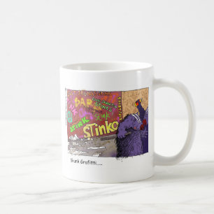 Taza De Café Grafitis de Mofeta Regalos Divertidos de Dibujos A