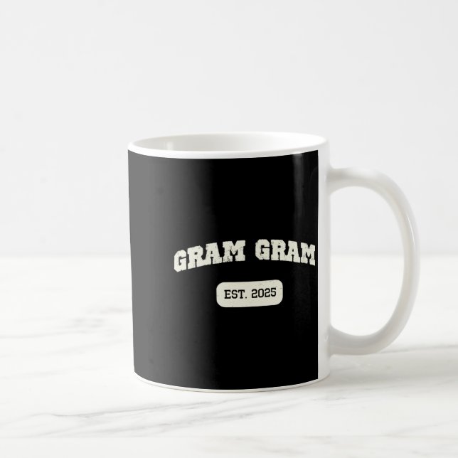 Taza De Café Gram-gram Est 2025 New Announcement Promoted Gramg (Derecha)