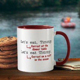 Taza De Café Gramática de puntuación divertida