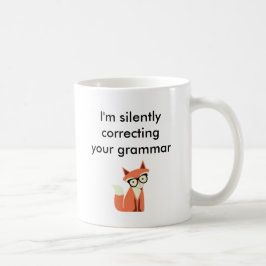 Taza De Café Gramática del Fox del inconformista