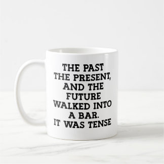 Taza De Café Grammar Tenso Chiste divertido