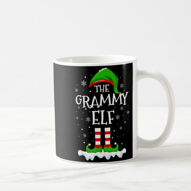 Taza De Café Grammy Elf Squad Xmas Family Matching Group Christ (Derecha)