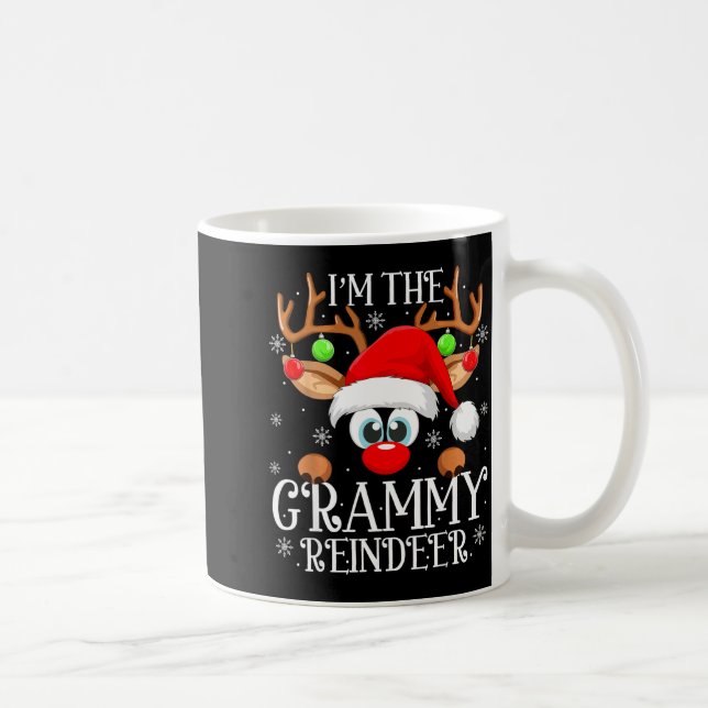 Taza De Café Grammy Reindeer Christmas Family Matching Group Fu (Derecha)