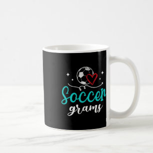 Taza De Café Gramos de fútbol divertidos gramos de jugador de f