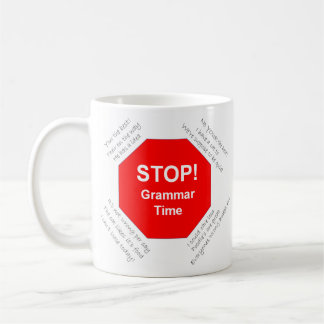 Taza De Café Gramoso tazón de café mala gramática