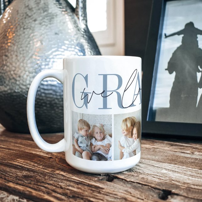 Taza De Café Grampa te queremos por el Collage de fotos (Subido por el creador)