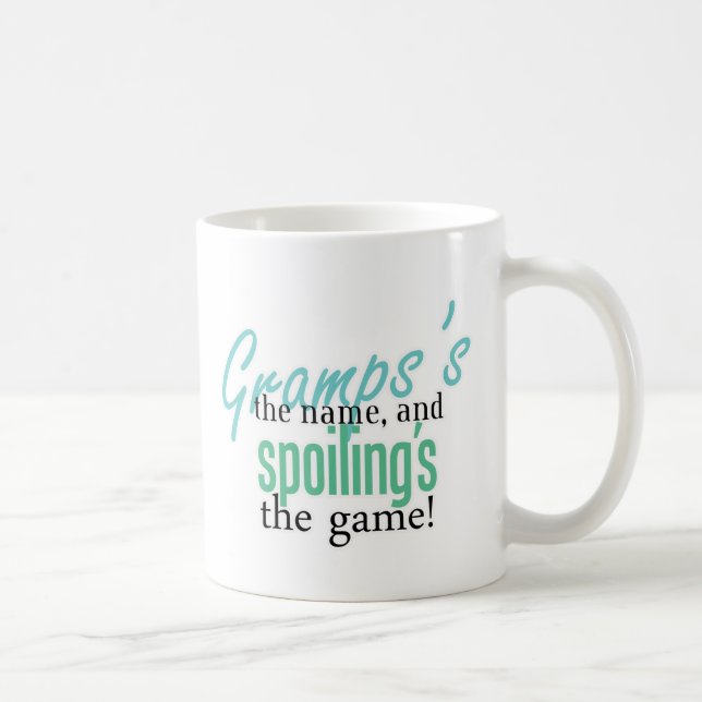 Taza De Café Gramps es el nombre, y estropeo del juego (Derecha)