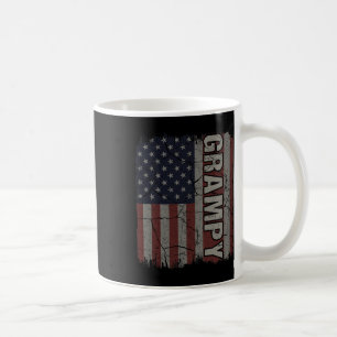 Taza De Café Grampy Bandera Americana Vintage Día del Padre 4 d