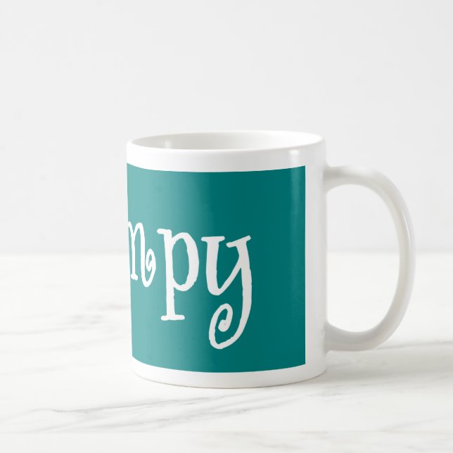 Taza De Café Grampy Verde azulado Y Blanco (Derecha)
