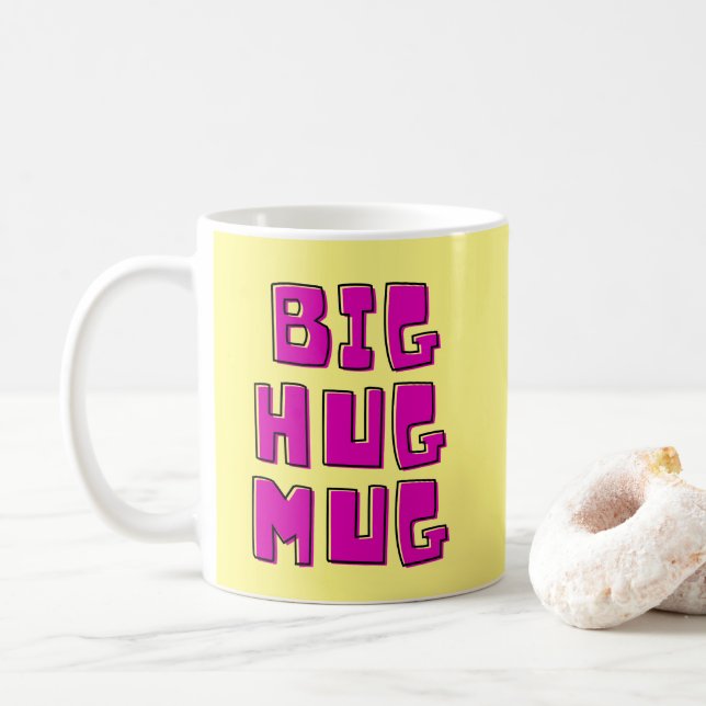 Taza De Café Gran abrazo amarillo (Con donut)