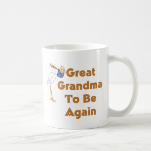 Taza De Café Gran abuela de la cigüeña a estar otra vez