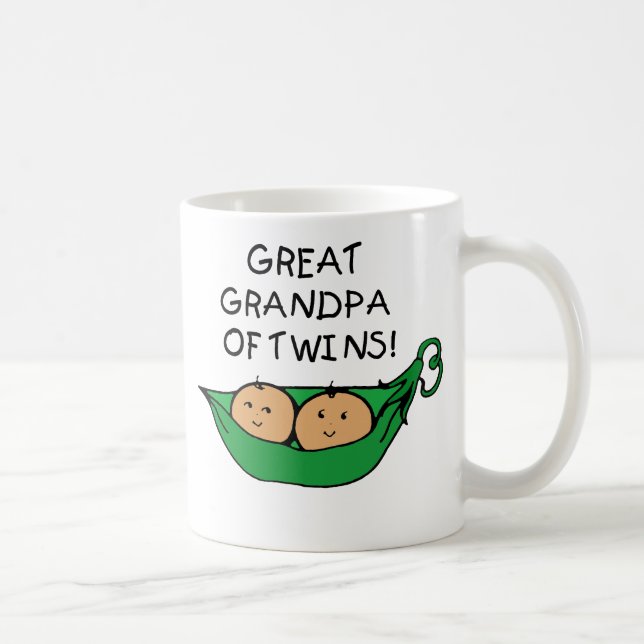 Taza De Café Gran abuelo de la vaina de los gemelos (Derecha)
