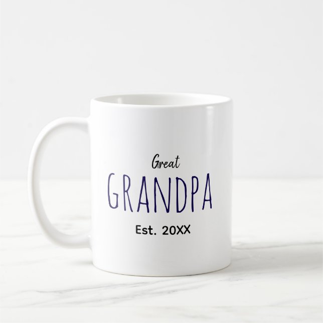 Taza De Café Gran Abuelo Este. 20XX Gran idea de regalo del abu (Izquierda)