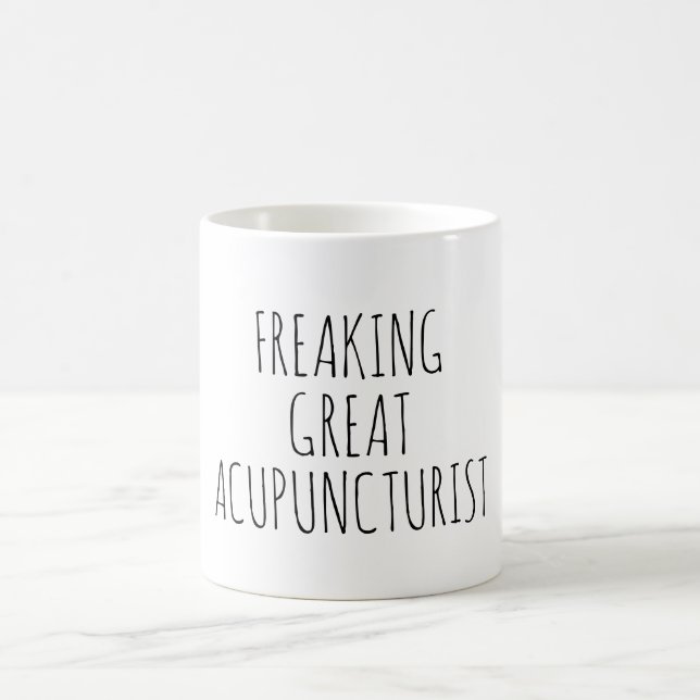 Taza De Café Gran Acupuntura divertida de acupuntor (Centro)