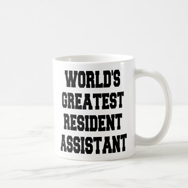 Taza De Café Gran asistente residente del mundo (Derecha)