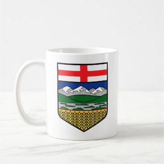 Taza De Café Gran bandera de Alberta Escudo Mug