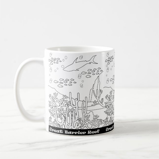 Taza De Café Gran Barrera de Arrecifes Mug (Izquierda)
