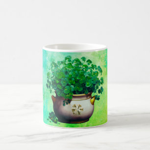 Taza De Café Gran Bouquet de rocas chamuscas sobre fondo pintad
