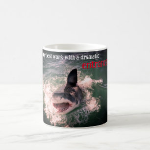 Taza De Café Gran brea de tiburón blanco
