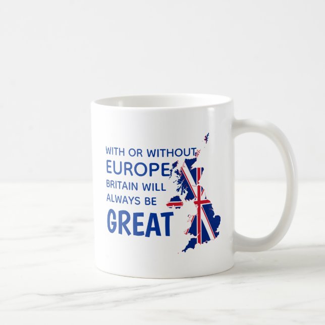 TAZA DE CAFÉ GRAN BRETAÑA BREXIT EUROPA (Derecha)