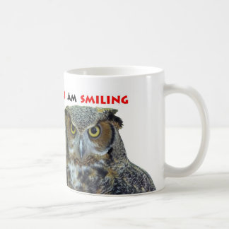 Taza De Café Gran búho de cuernos