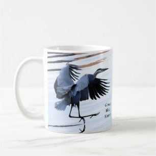 Taza De Café Gran café de garza azul