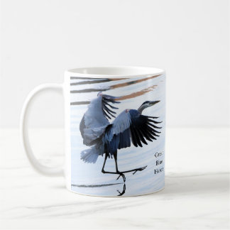 Taza De Café Gran café de garza azul